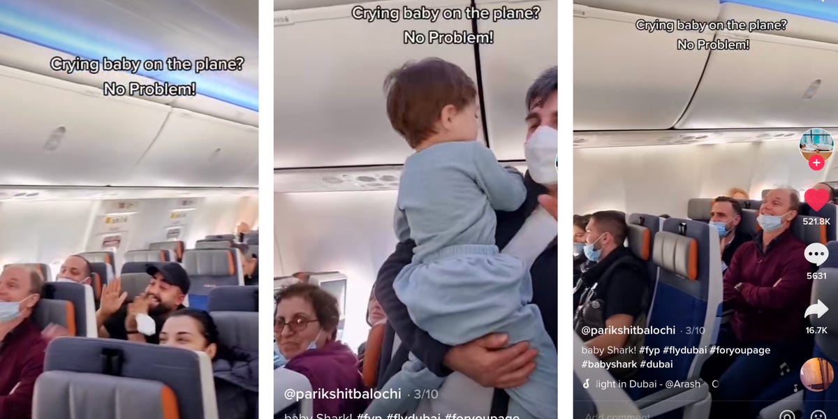 To Crying Child, Plane Passengers Sing “Baby Shark”