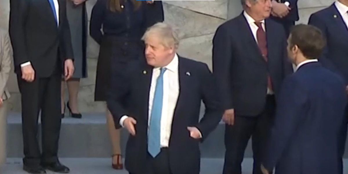 Boris Johnson is alone in a crowd of world leaders.