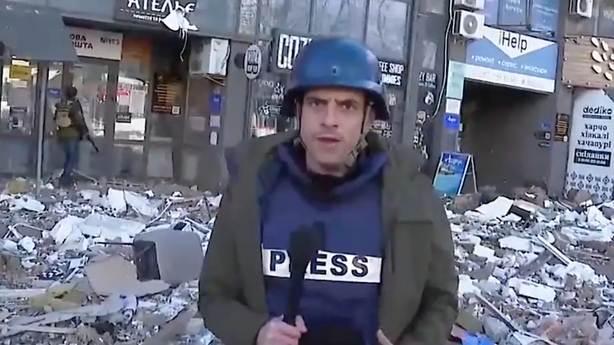 Fox News Reporter in Ukraine Posts Graphic Videos Following Fighting in Kyiv