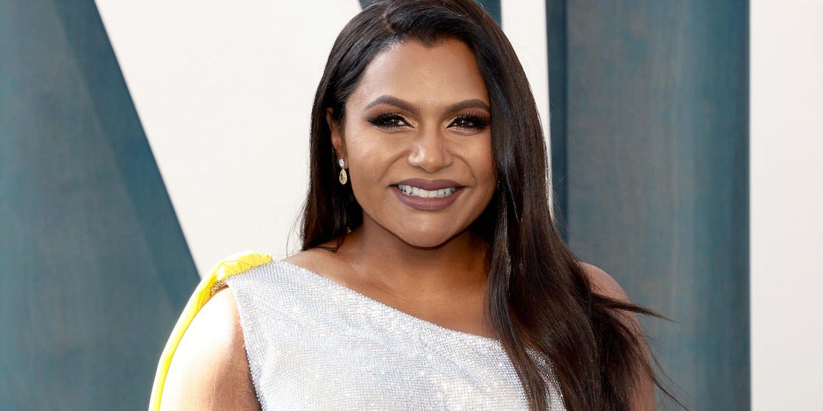 Mindy Kaling posts a photo of herself wearing a sheer corset and skirt