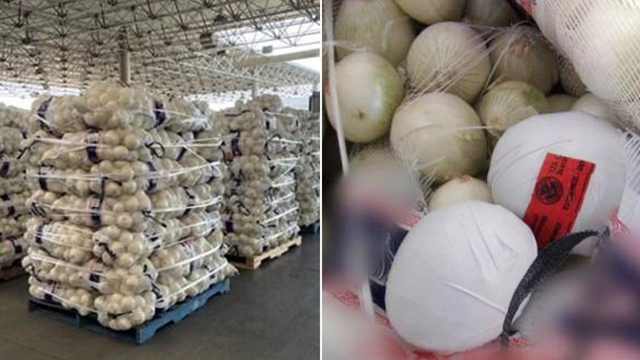 Officials at the US Border Control say they have seized nearly $3 million worth of meth as onions.