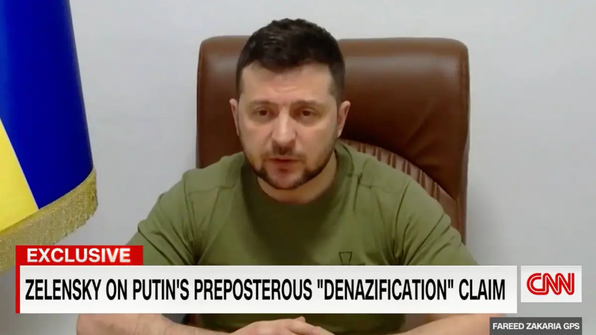 Zelenskyy Responds To Putin’s Claims about Neo-Nazis in the Ukrainian Government
