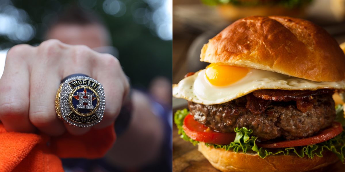 Baseball fans can get a World Series ring if they spend $25k on a burger