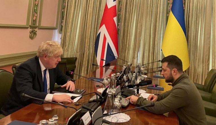 Boris Johnson Makes Surprise Kyiv Visit To Ukraine President Zelensky