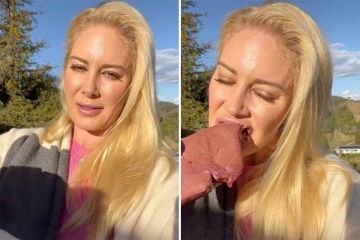 The Hills fans grossed out as Heidi chows down on RAW liver in TikTok