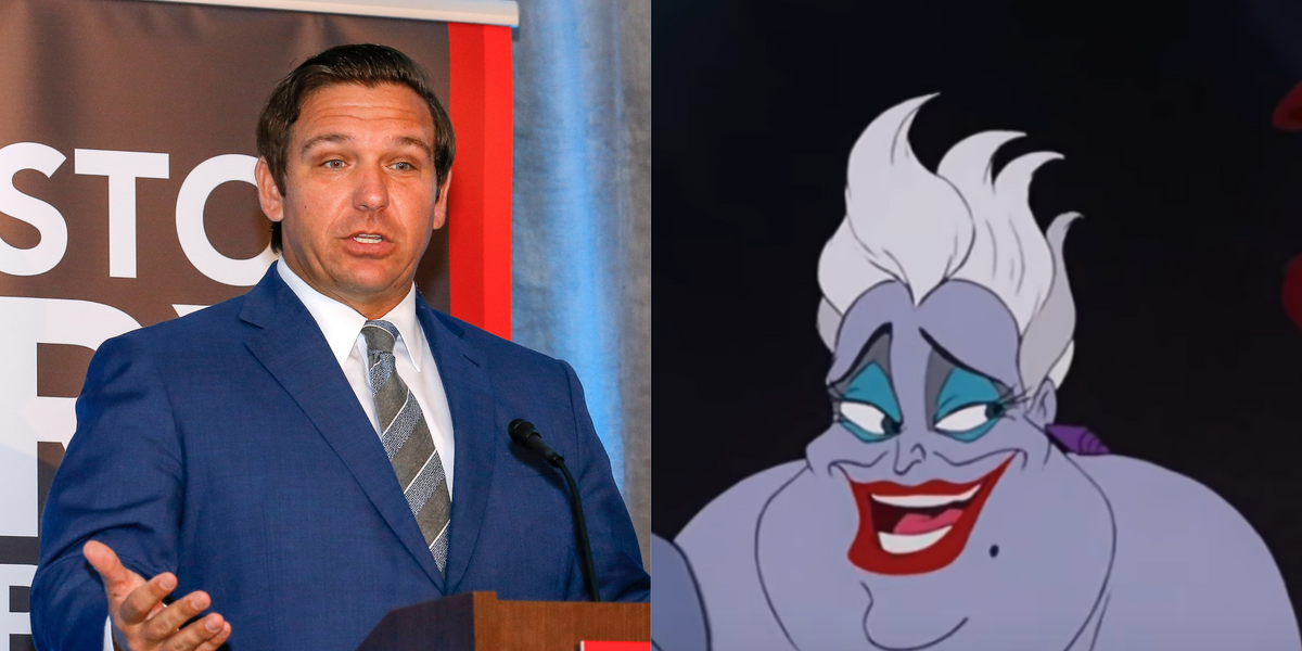 Ron DeSantis is compared to Ursula in GOP Disney villain tweet thread