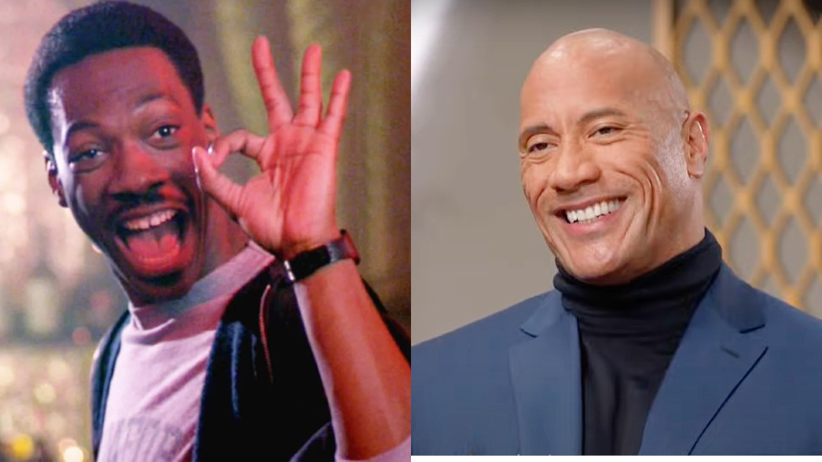 No Big Deal, Just The Rock Watching The Beverly Hills Cop Movies And Shouting Out Eddie Murphy’s Work