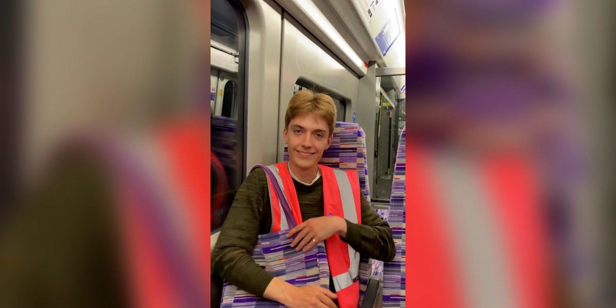 Francis Bourgeois is one of the first to ride the Elizabeth Line and it’s so wholesome