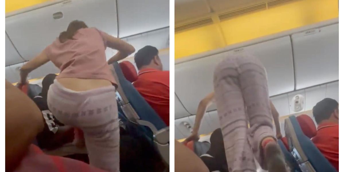 Passenger called out for climbing over other people’s arm rests to get to her plane seat