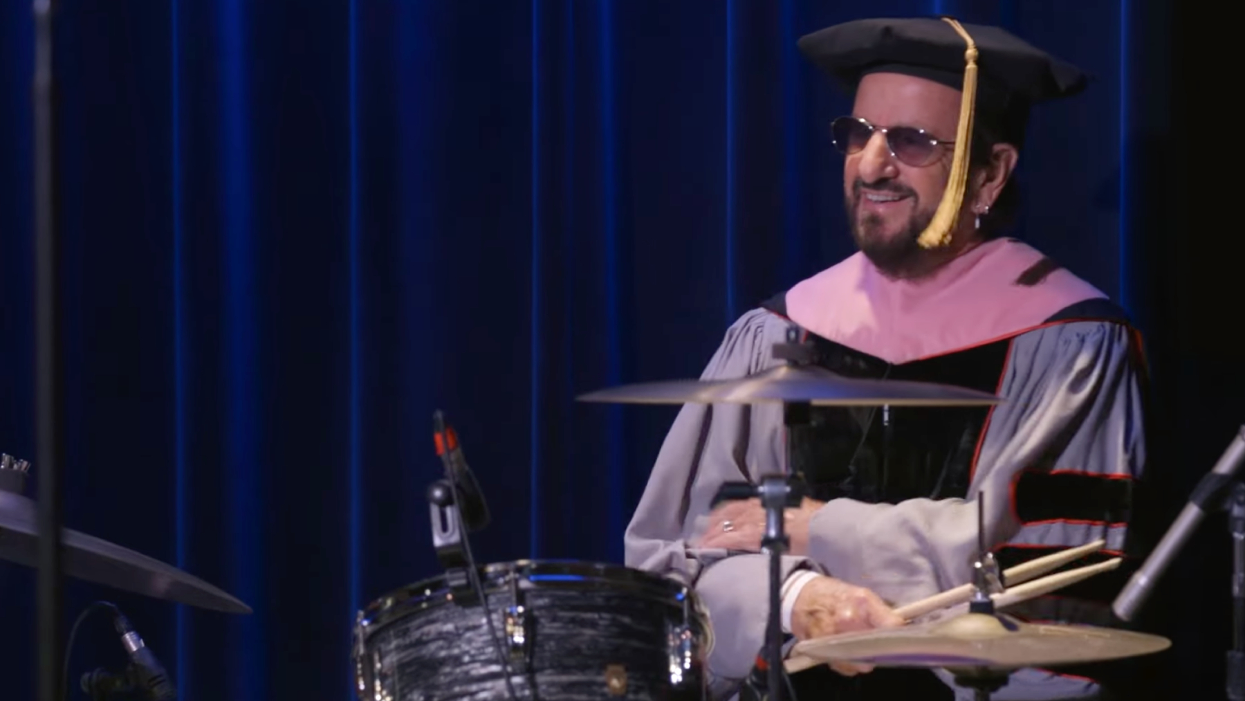 Ringo Starr Shares Drumming Philosophy While Accepting Honorary Degree