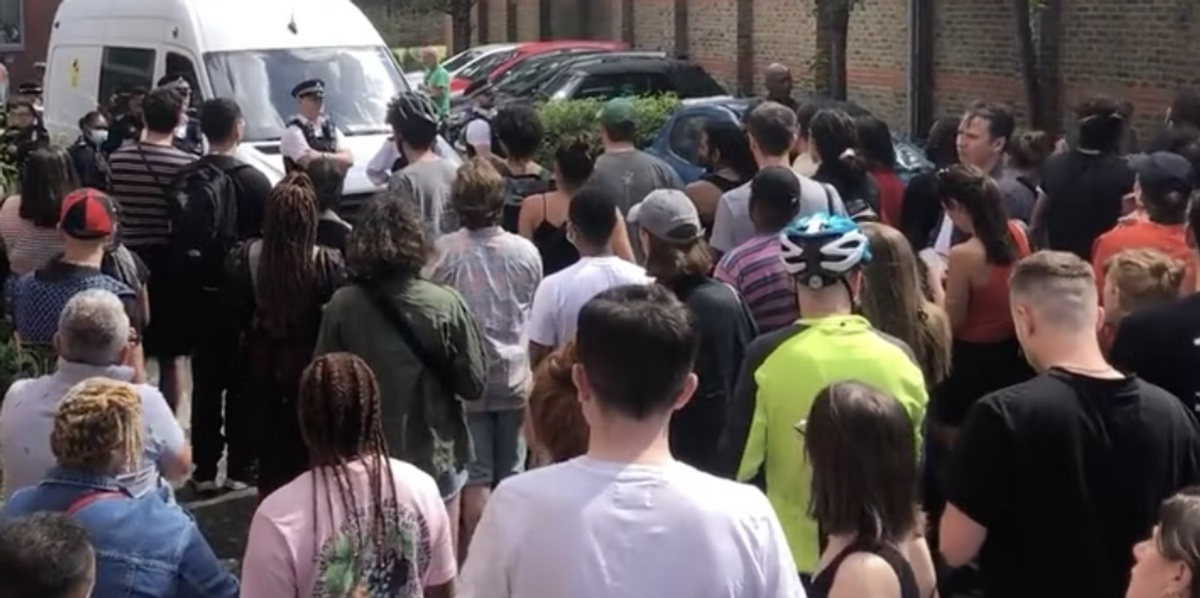 Viral videos show man released by police after protesters block immigration raid in Peckham