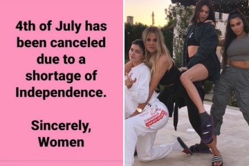 Kardashian family under fire for 'canceling' July 4 with 'tone deaf' post