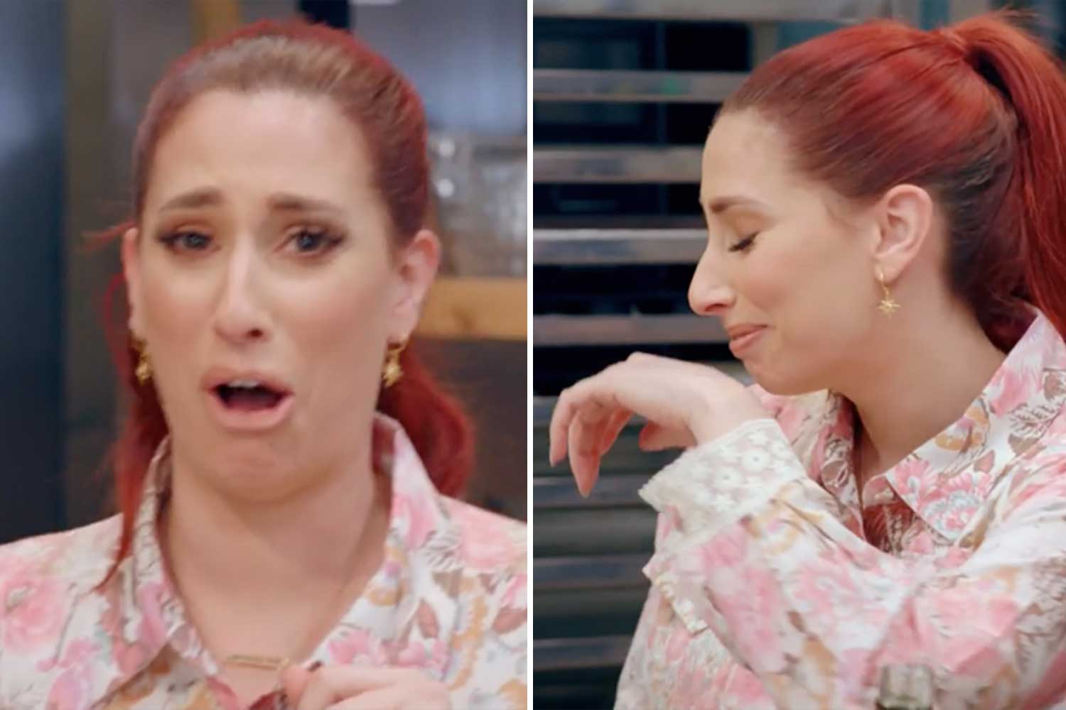 Bake Off The Professionals: Stacey Solomon was left gasping for air and unable speak.