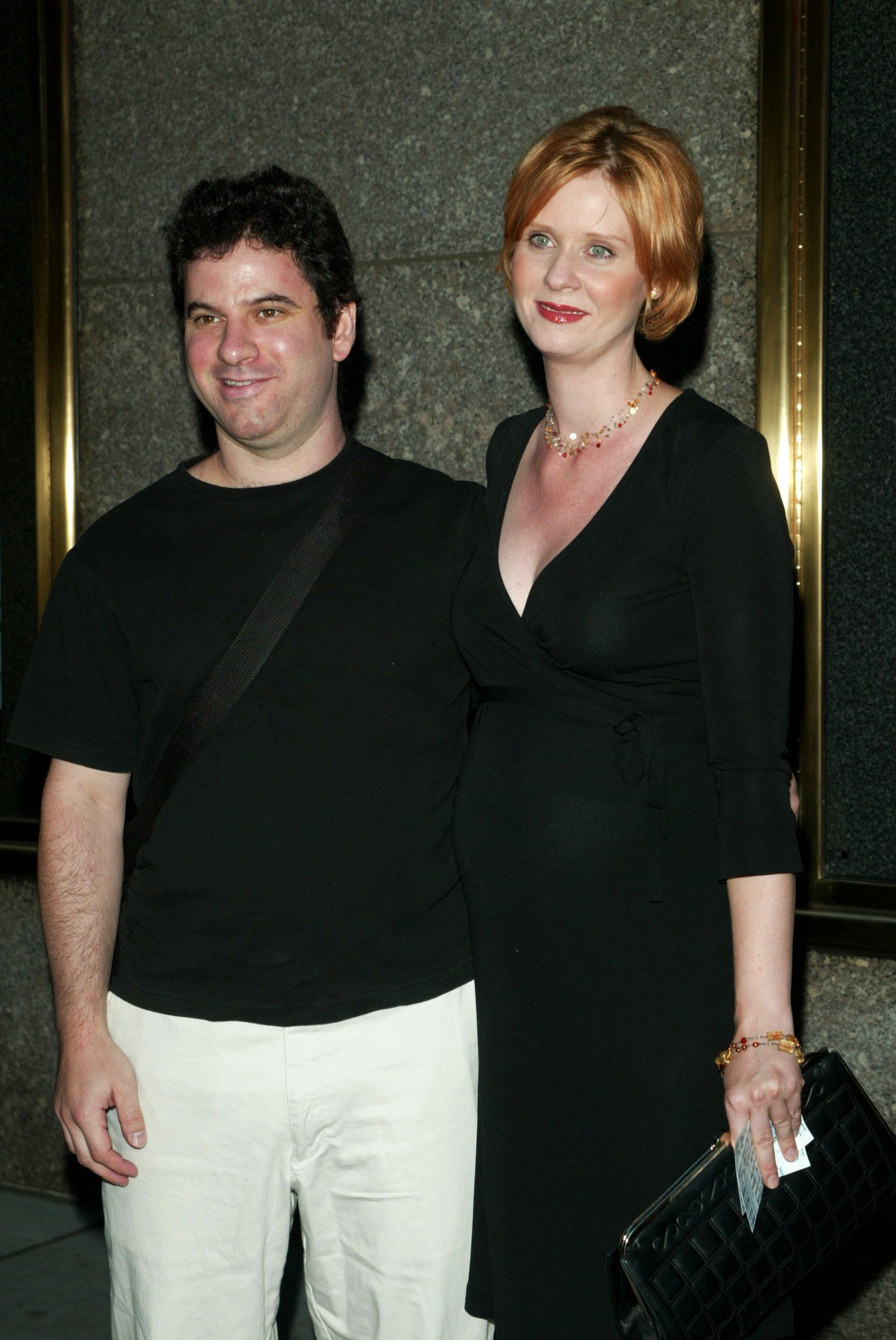 Cynthia Nixon and Danny Mozes attend the world premiere of the fourth season of HBO's "The Sopranos" on September 5, 2002, in New York City on September 5, 2002. | Source: Getty Images