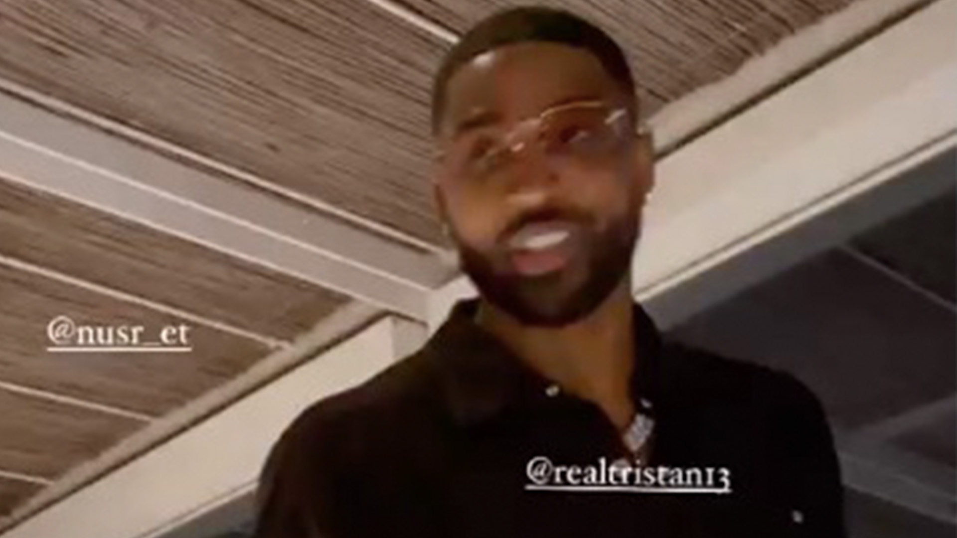Tristan Thompson is seen for the very first time since Khloe Kardashian revealed baby bombshell, as he party in Greece