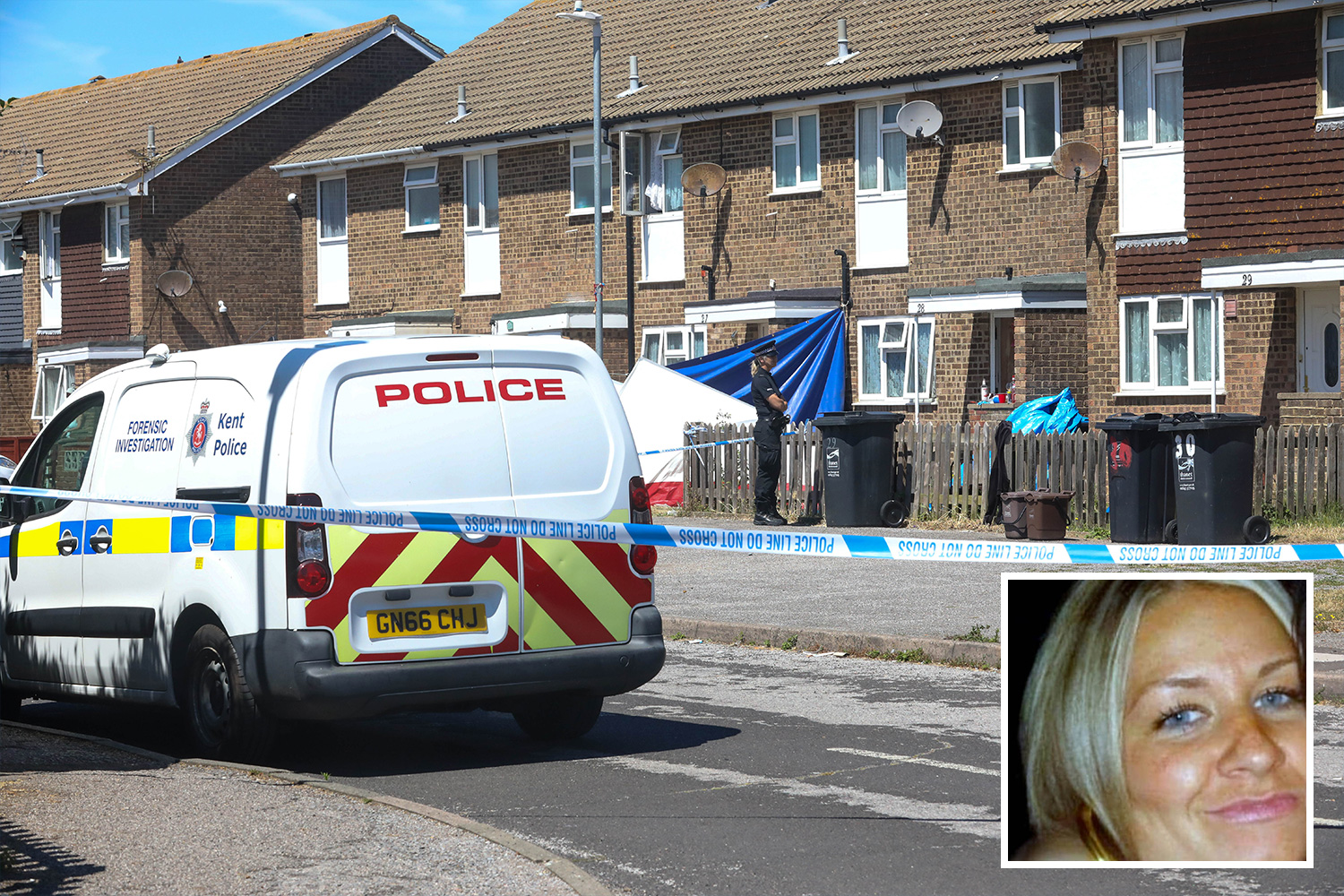 Mother-of-three is’stabbed to death at her home’, as man and woman are taken into police custody for’murder.’