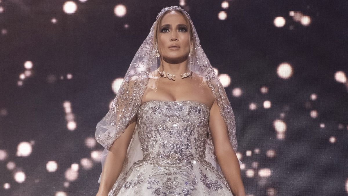 Some wild sleuths spent Monday trying to figure out where JLo’s wedding dress came from