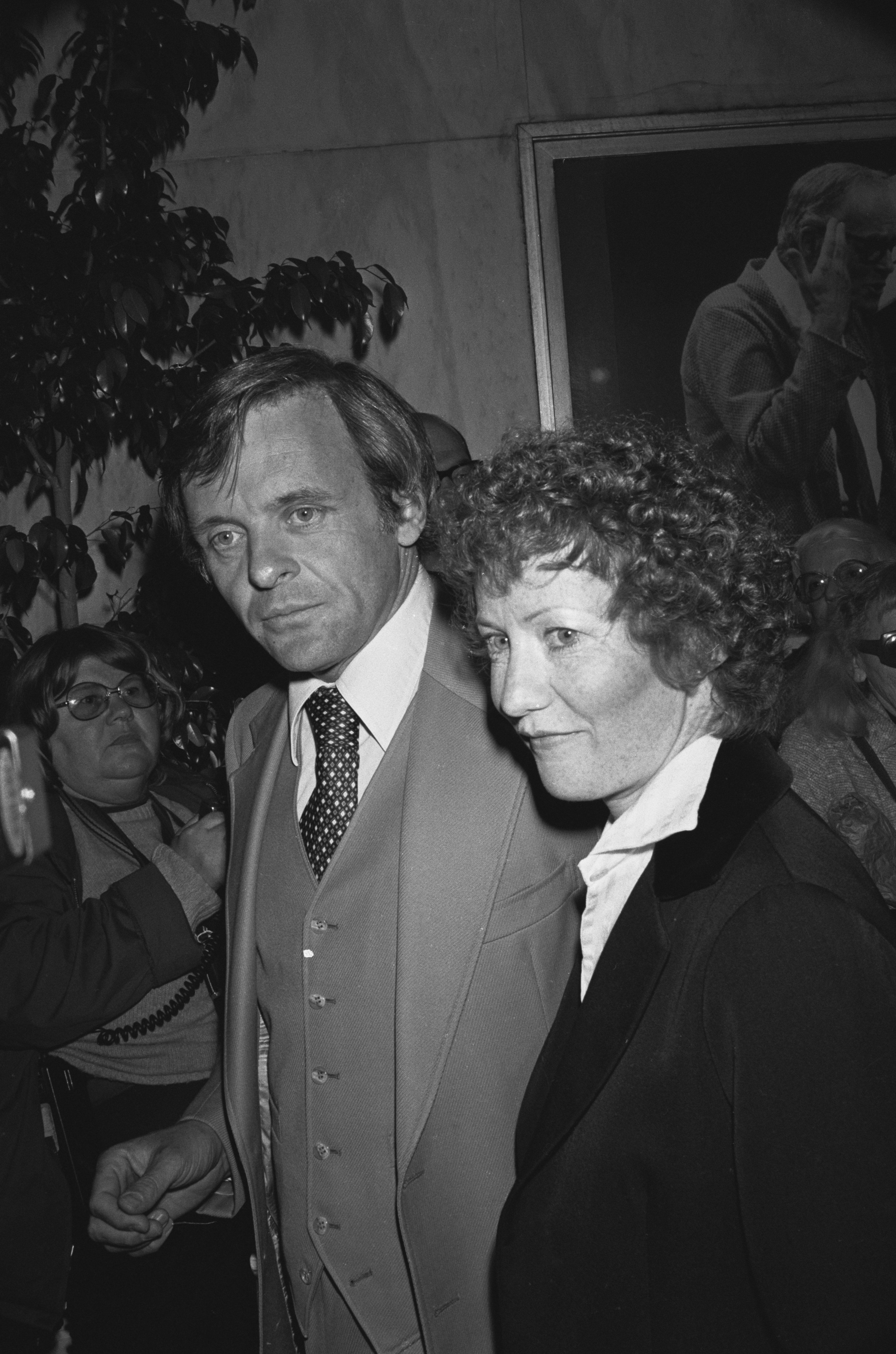 Anthony Hopkins and Jennifer Lynton at an unspecified event at an unspecified location. | Source: Getty Images