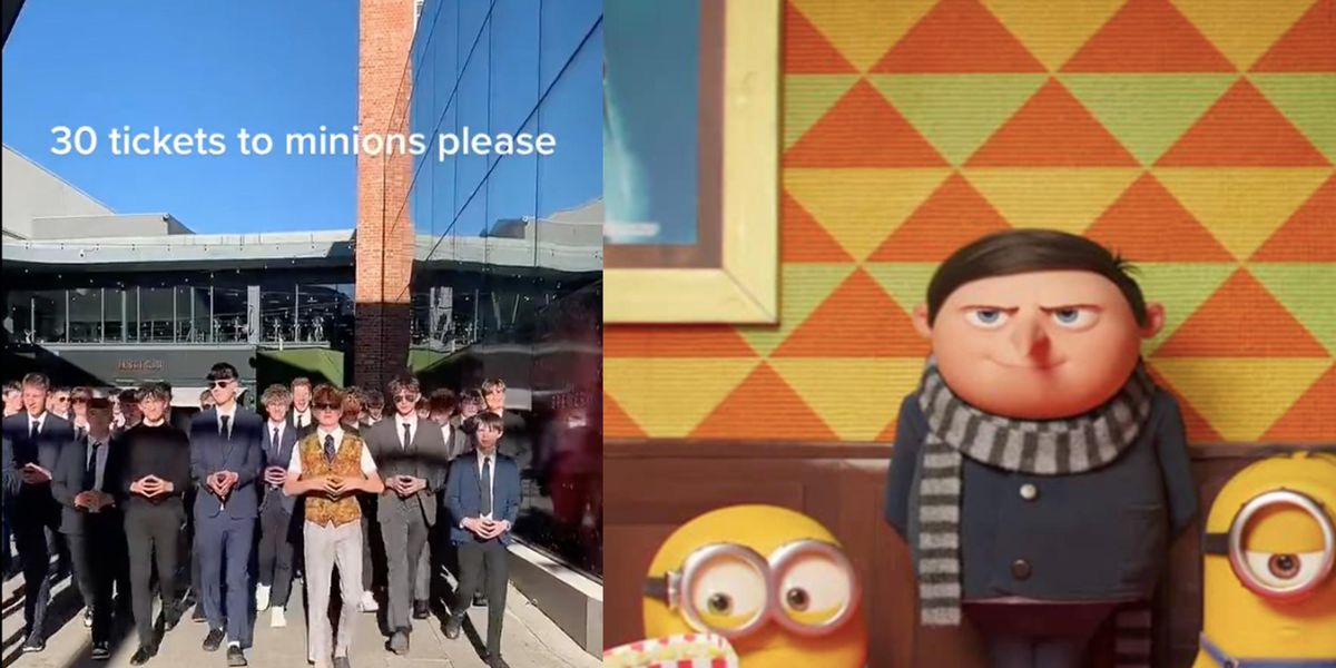 Cinemas banned groups from participating in the “Gentleminions” trend from The Rise of Gru