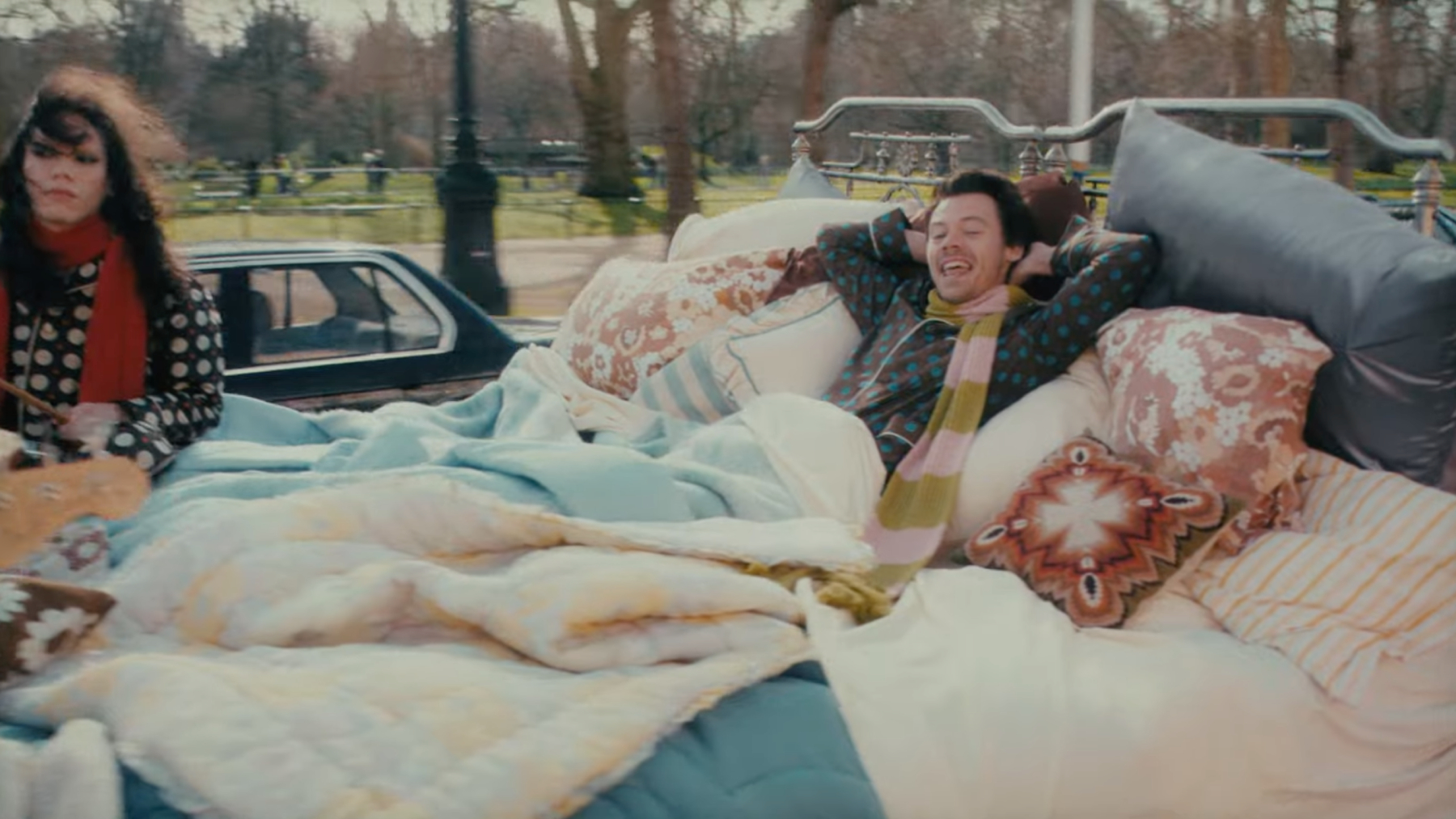 Harry Styles goes bed-hopping in a new ‘Late Night Talking’ music video