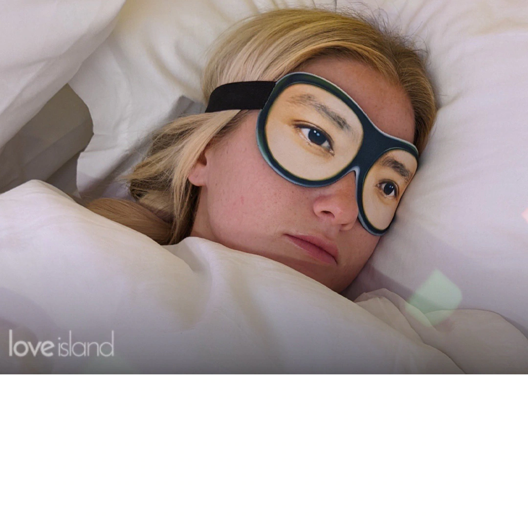 Love Island USA: Deb Chubb wears the eye mask at night