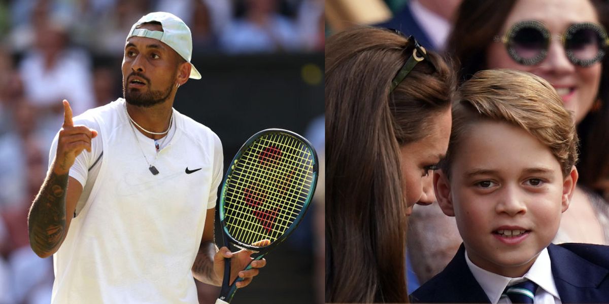 Nick Kyrgios made a joke in front of Prince George, and everyone else did the same.
