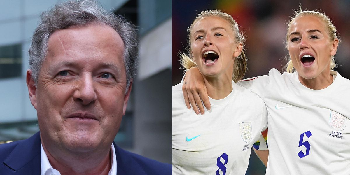 Piers Morgan was criticized for making the win of the Lionesses into a useless gender debate
