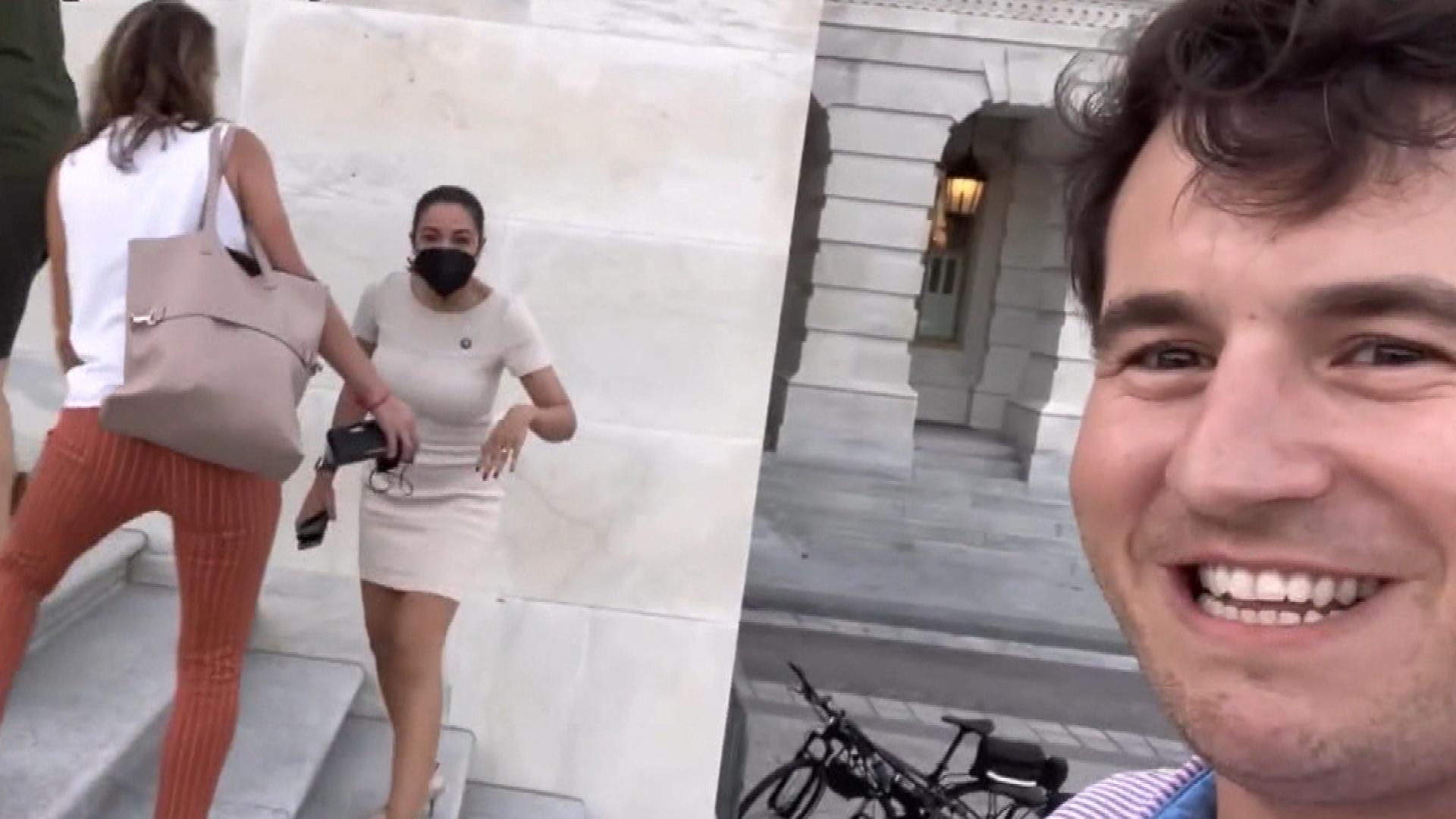 Alexandria OcasioCortez calls out the man who harmed her on Capitol Steps