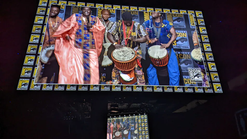 A "Black Panther" celebration onstage at Comic-Con ()