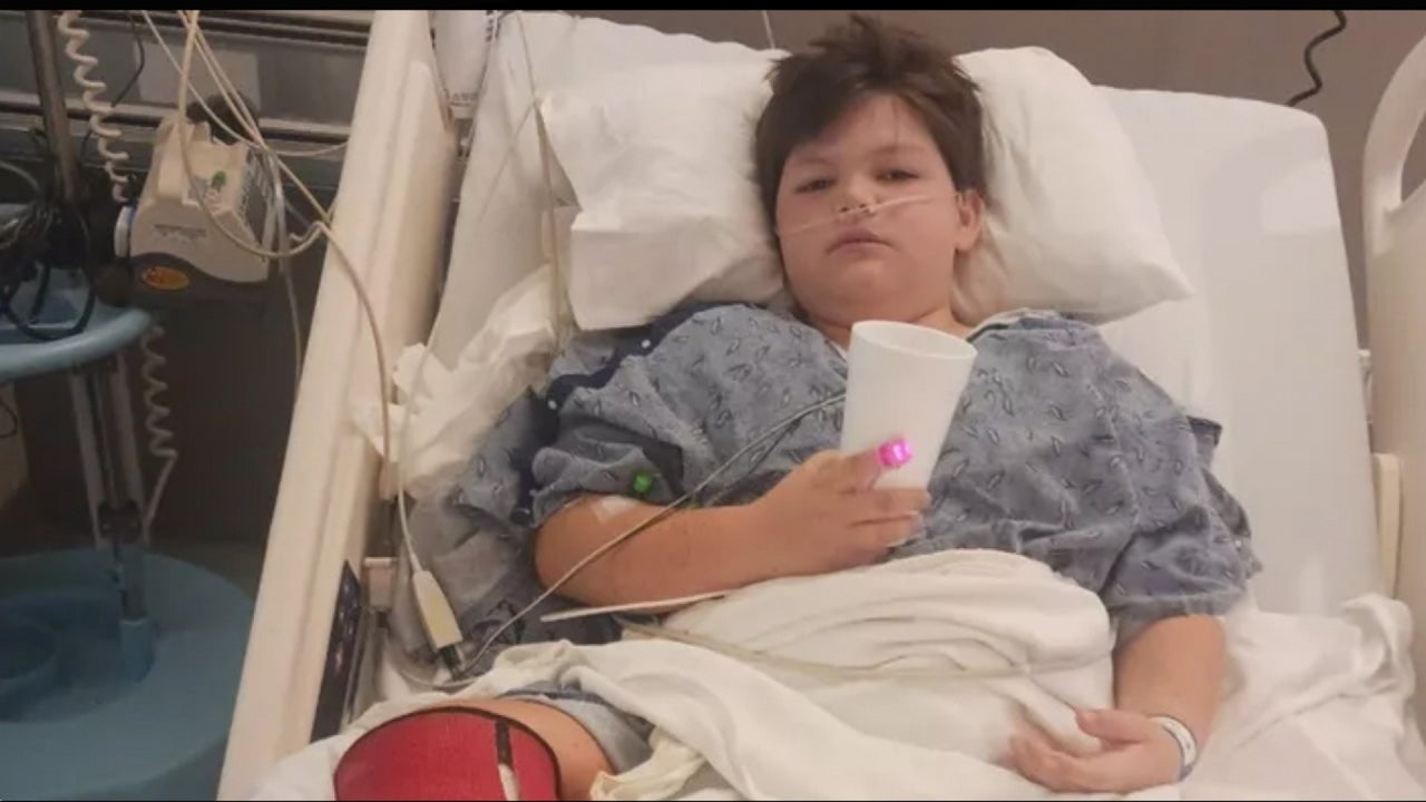A Georgia boy aged 11 sells lemonade to pay his medical bills after being hit by a car.