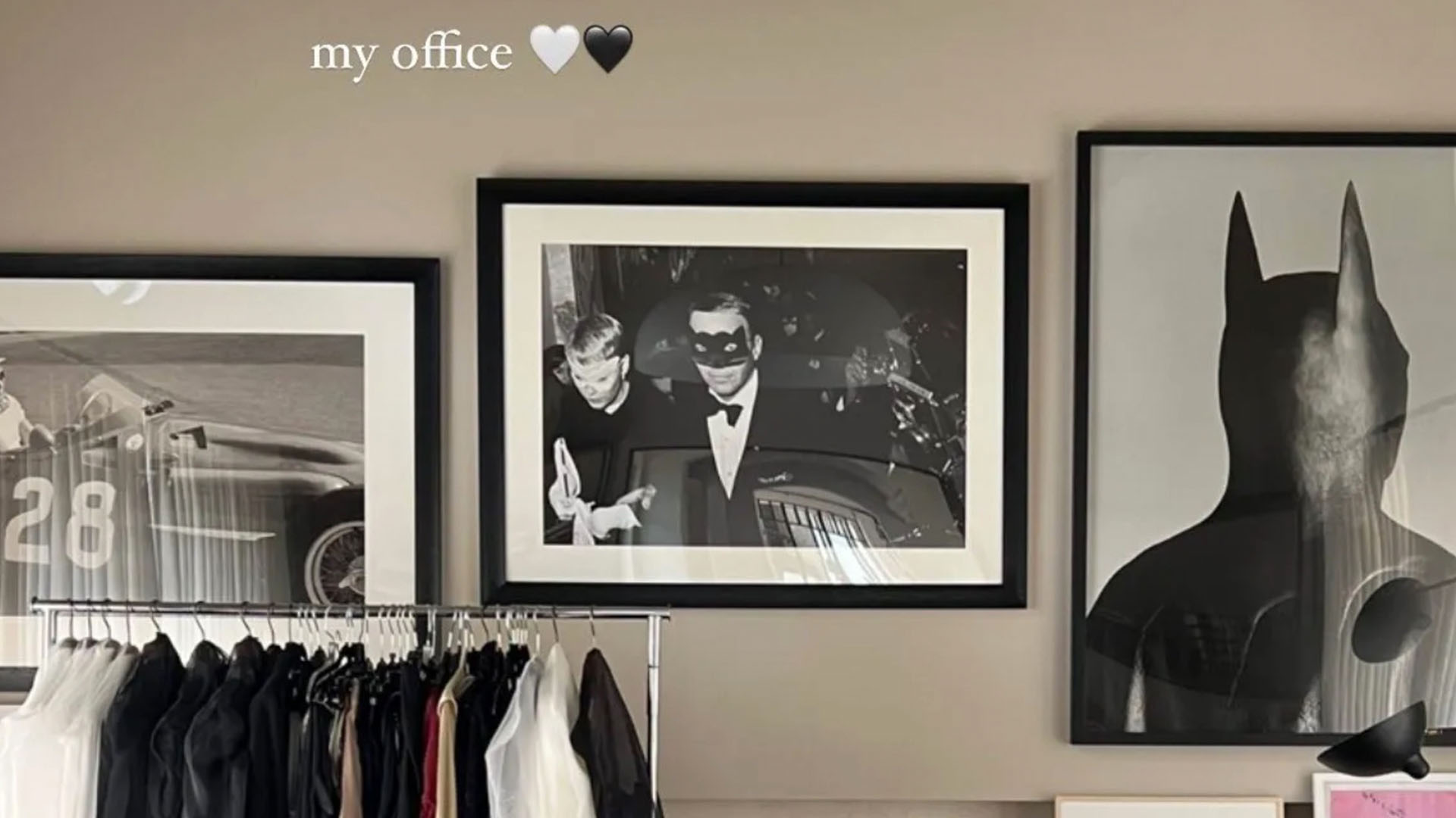 Kourtney Kim Kardashian shares rare photos and racks of designer clothes from her $9M mansion.