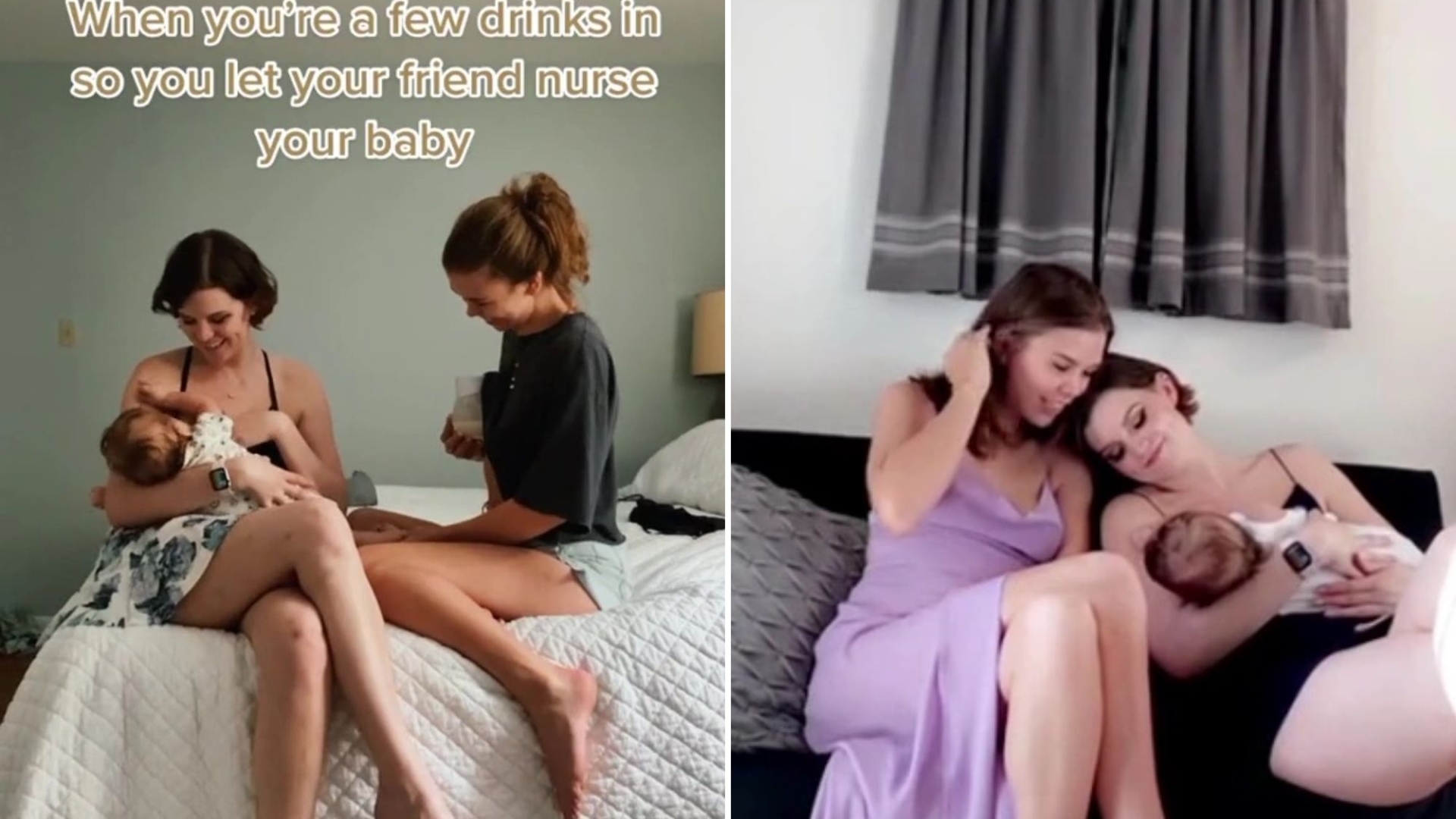 I let my friend breastfeed my baby so I can have a few drinks – people think it’s weird but I don’t care