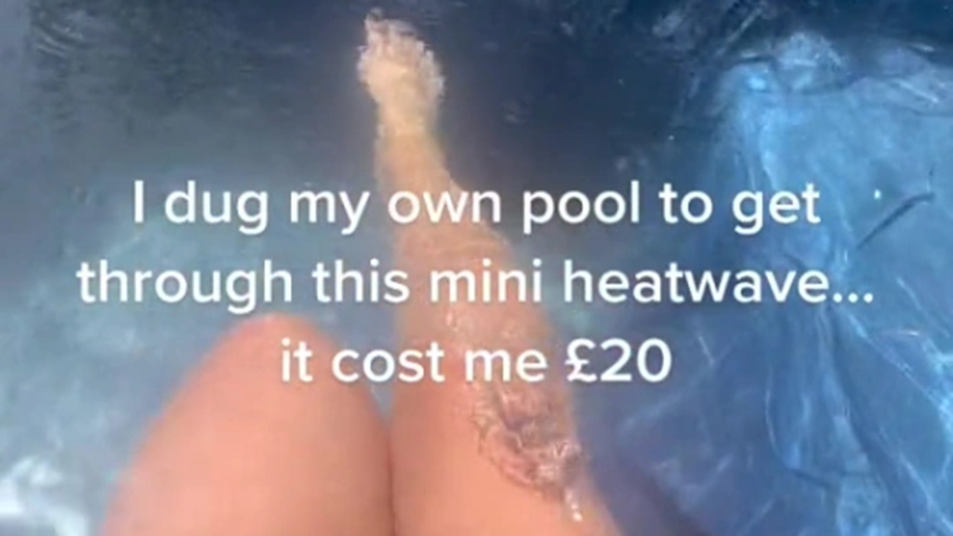 I made my own swimming pool for £20 to get through the heatwave but trolls say I wasted my time