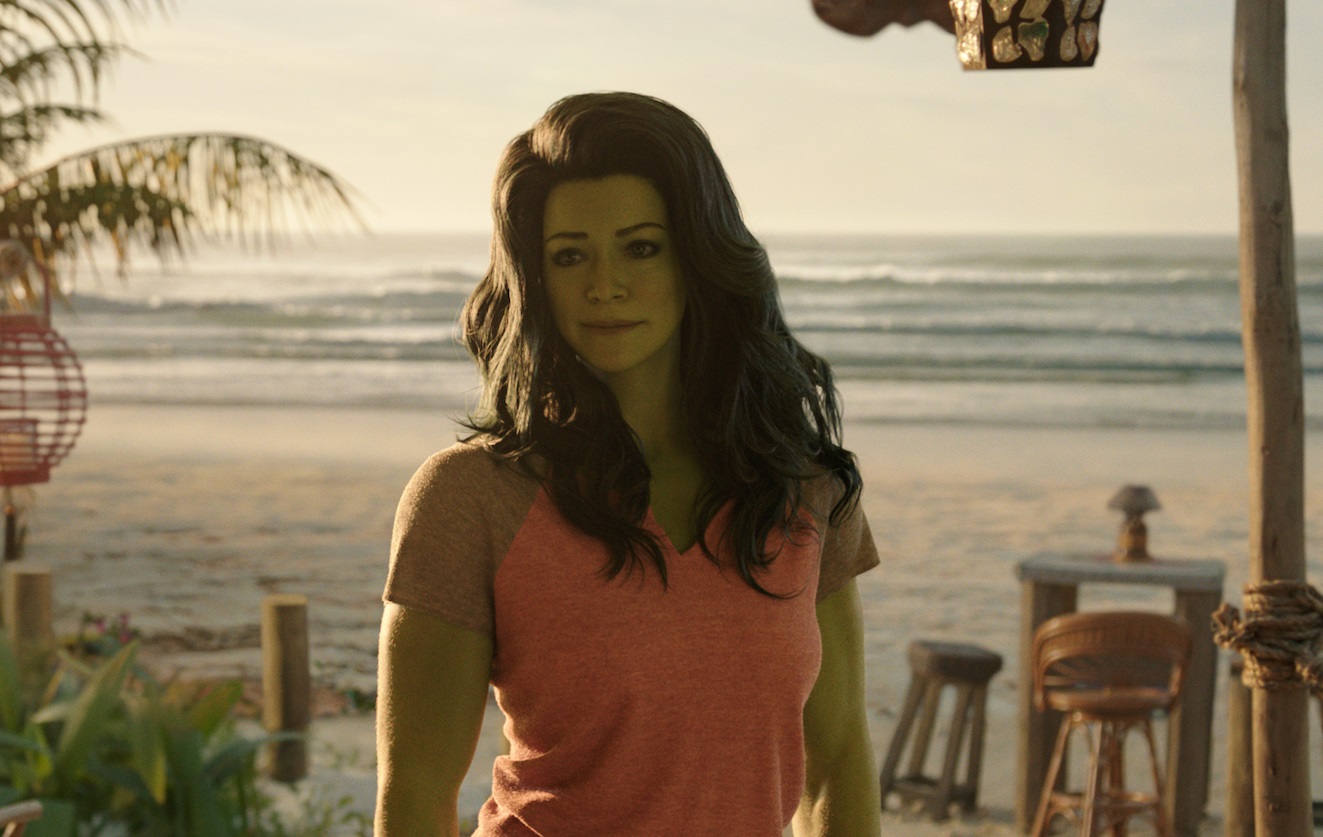 Tatiana Maslany in She-Hulk: Attorney at Law.