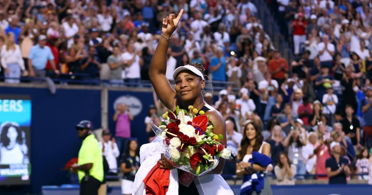Serena Williams gets emotional after she announces her impending retirement