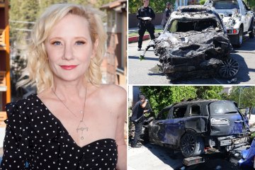 Ellen's ex critical with 'severe burns' as horror pics show fiery car crash
