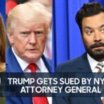 Fallon Teases Trump Over NY Attorney General’s Lawsuit: ‘He Just Asked Ron DeSantis to Fly Him Somewhere Random’ (Video)