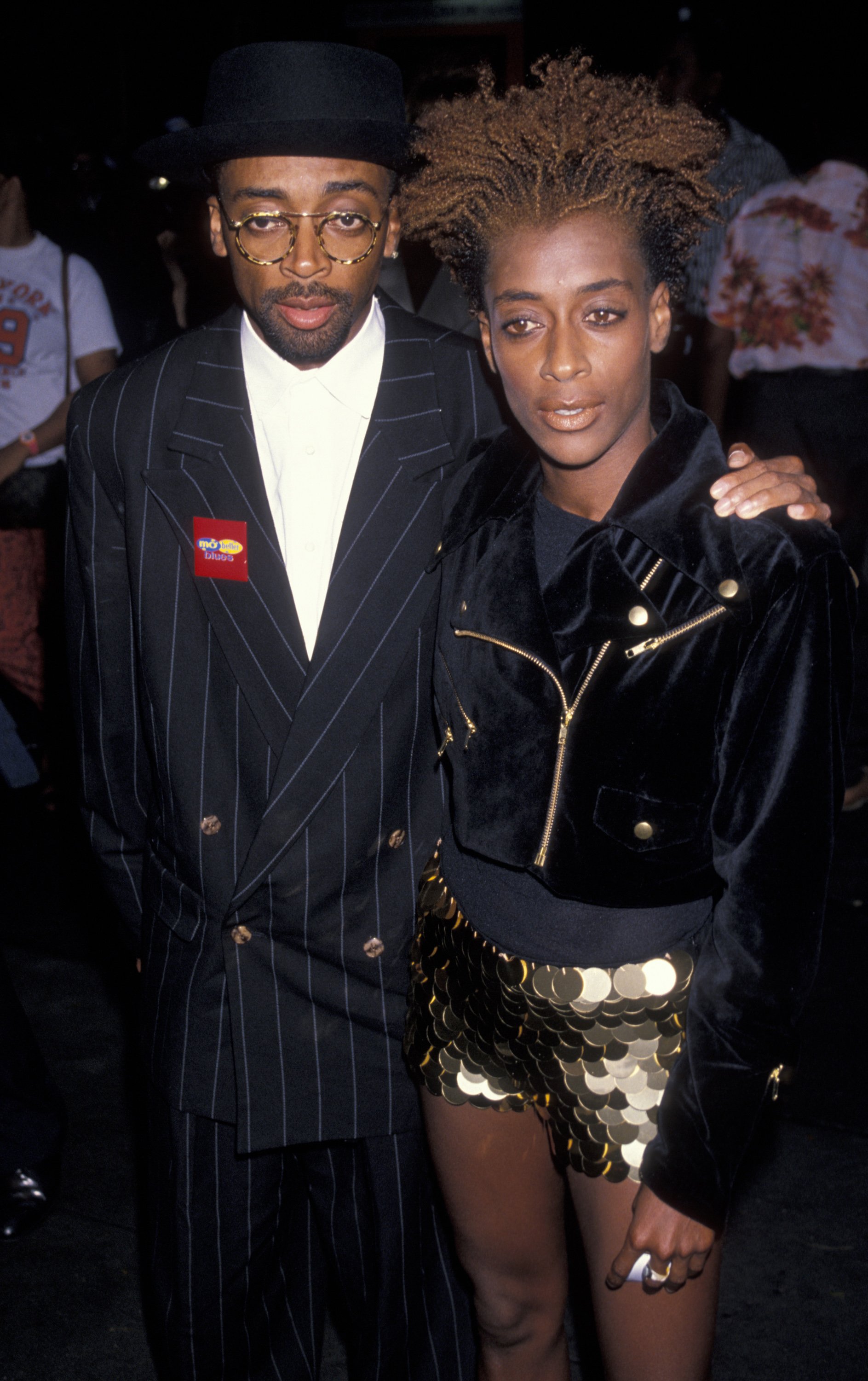 Spike Lee and his sister Joie Lee are photographed the premiere of 'Mo' Better Blues' on July 23, 1990 at the Ziegfeld Theater in New York City | Source: Getty Images
