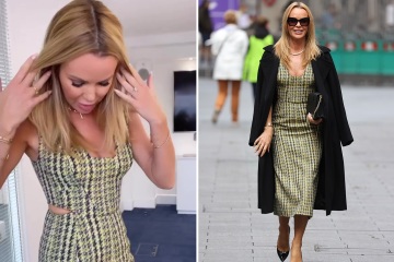 Amanda Holden looks incredible in dress with cut-outs that reveal her sides