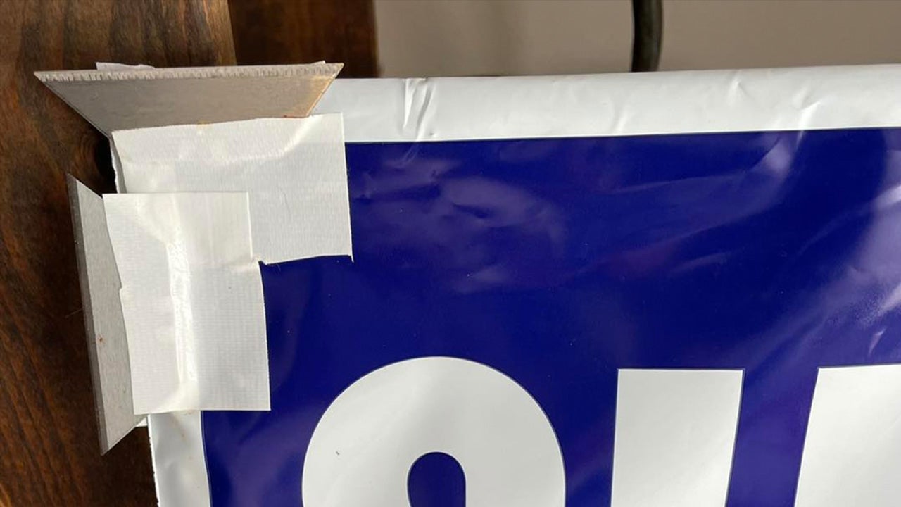 Pennsylvania campaign signs equipped with razor blades