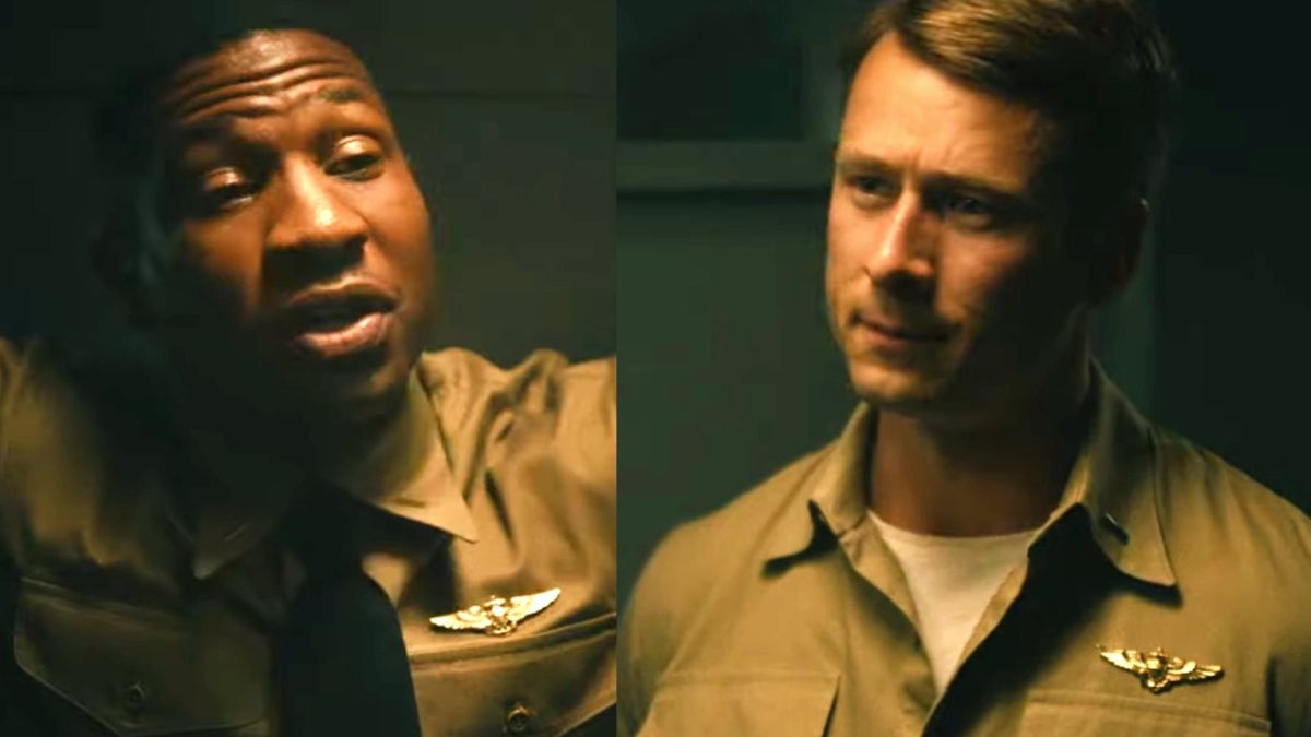 Jonathan Majors Describes the Moment Glen Powell Presented Him with Devotion while He was naked in a Russian Turkish Bathhouse