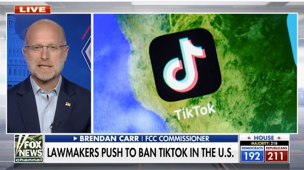 FCC Commissioner Brendan Carr Doubles Down on Banning TikTok: ‘Digital Fentanyl’