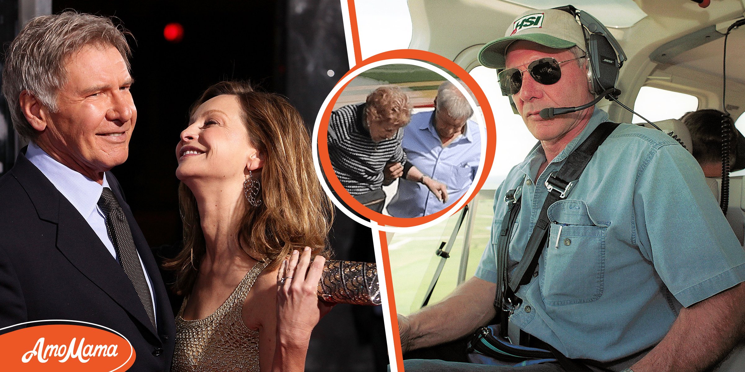 Harrison Ford Takes Mom-in-Law to Daughter’s Birthday Party. She uses a cane-powered private jet.