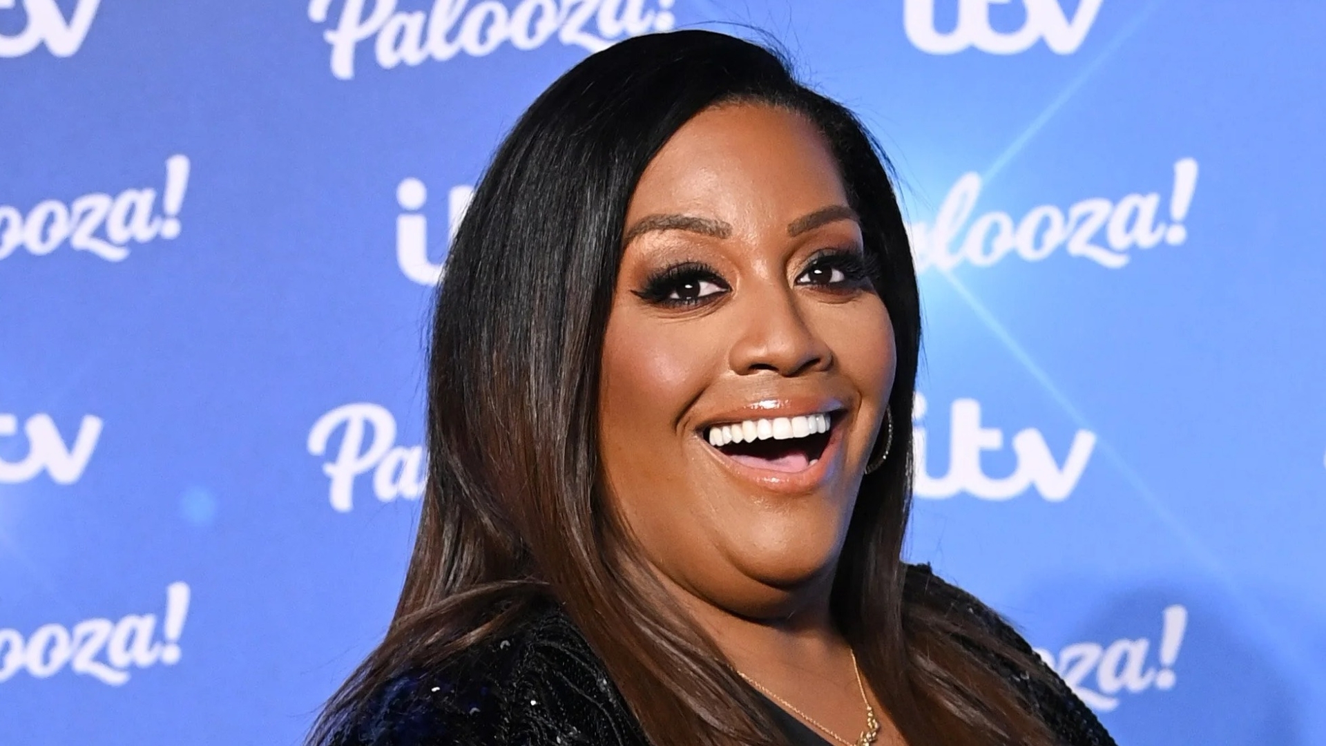 Alison Hammond looks slimmer and more toned in her black sequinned ensemble at ITV Palooza