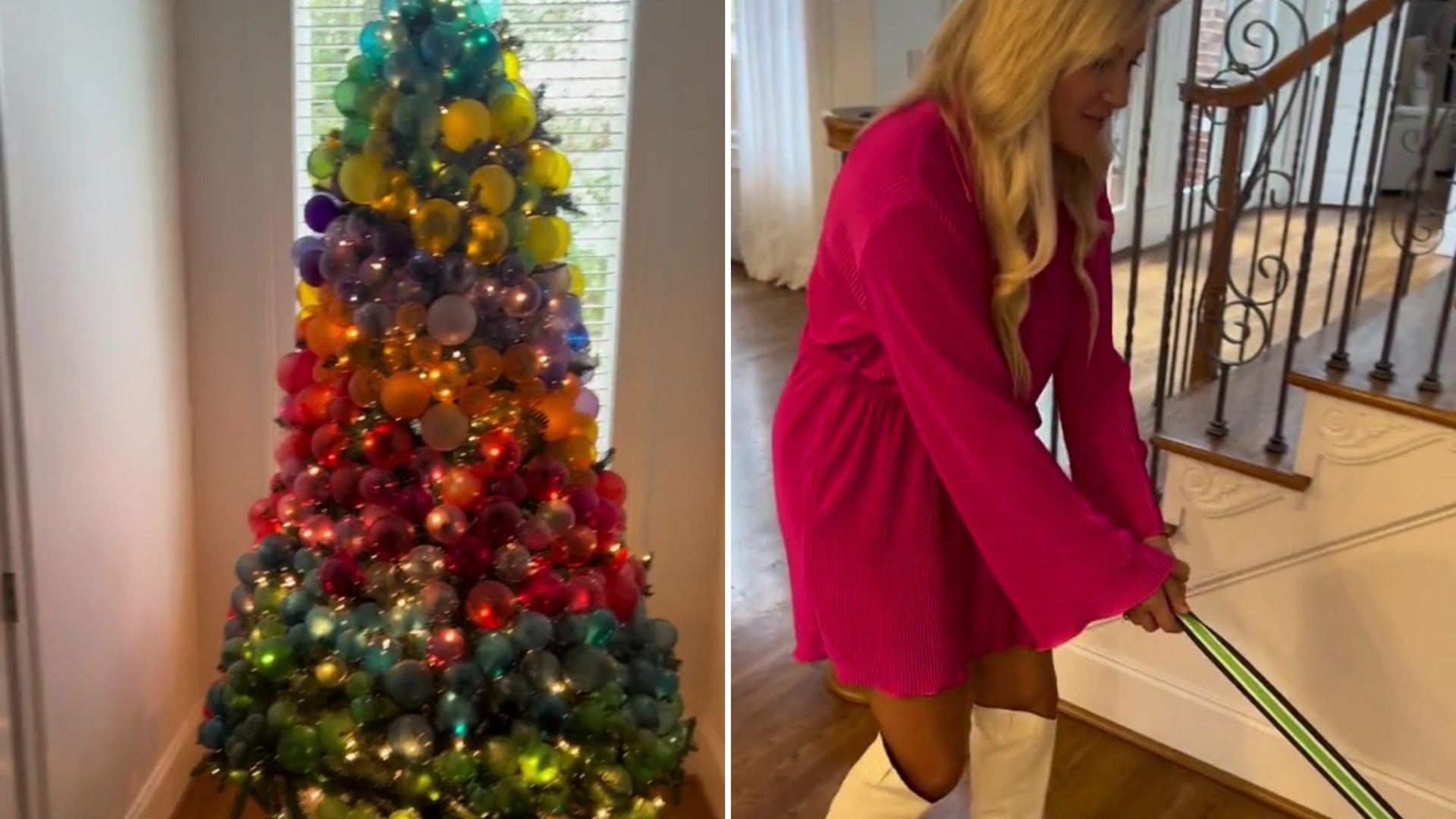 I worked too hard on my Christmas tree last year to do it again… so I used a nifty hack to make it quicker this time