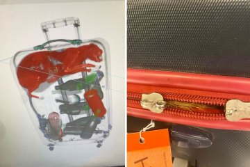 Passenger shocked after suitcase scanned by airport - and spots familiar face