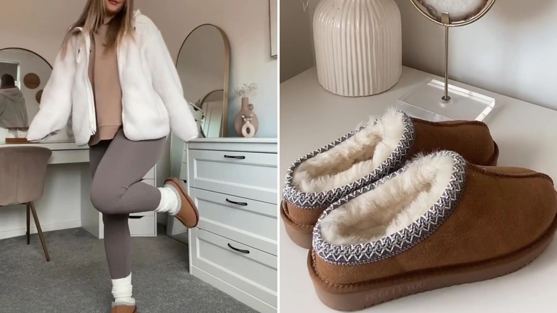 Fashion fans are running to TK Maxx for UGG slipper dupes – and they’re £70 cheaper than the designer ones