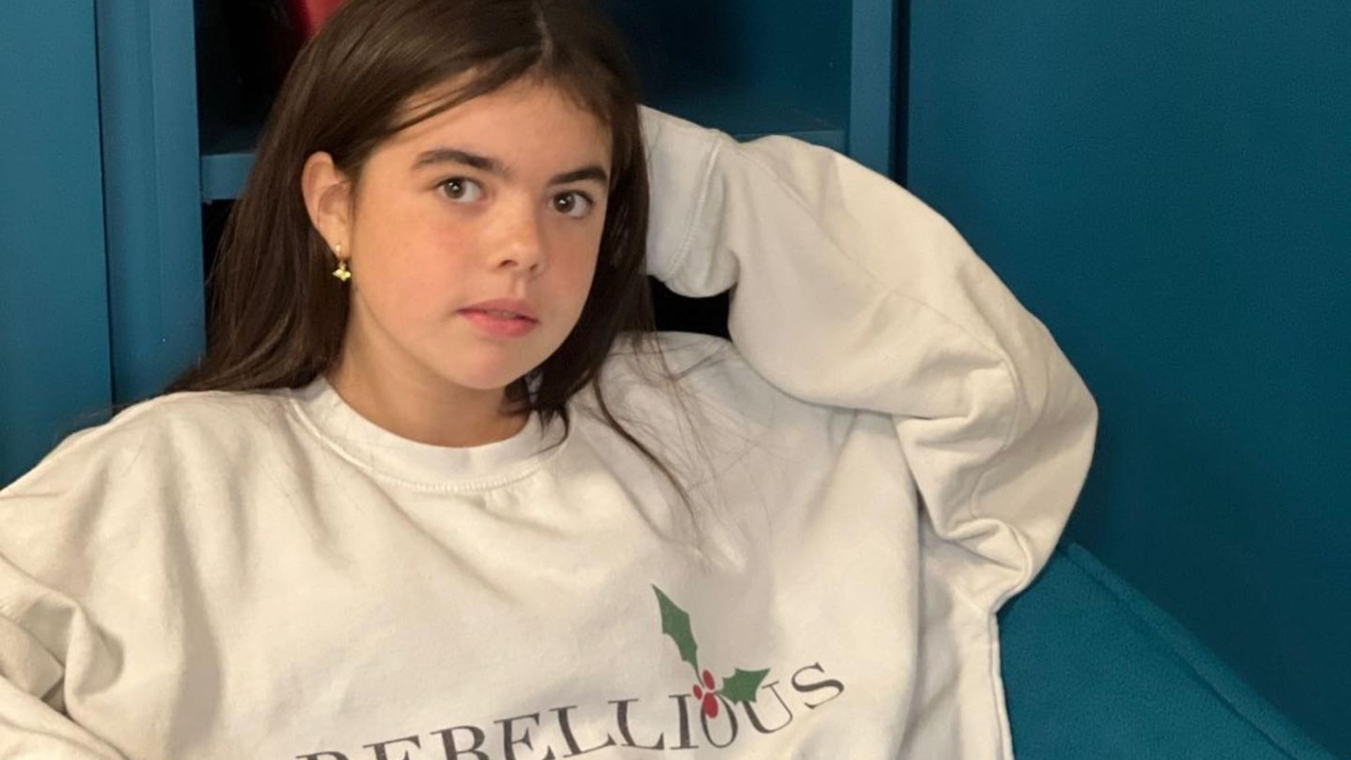 Deborah James’s daughter is wearing a charity Christmas jumper. Family reveals that they believe it’s possible to keep ‘a little bit of Deb’s light’.