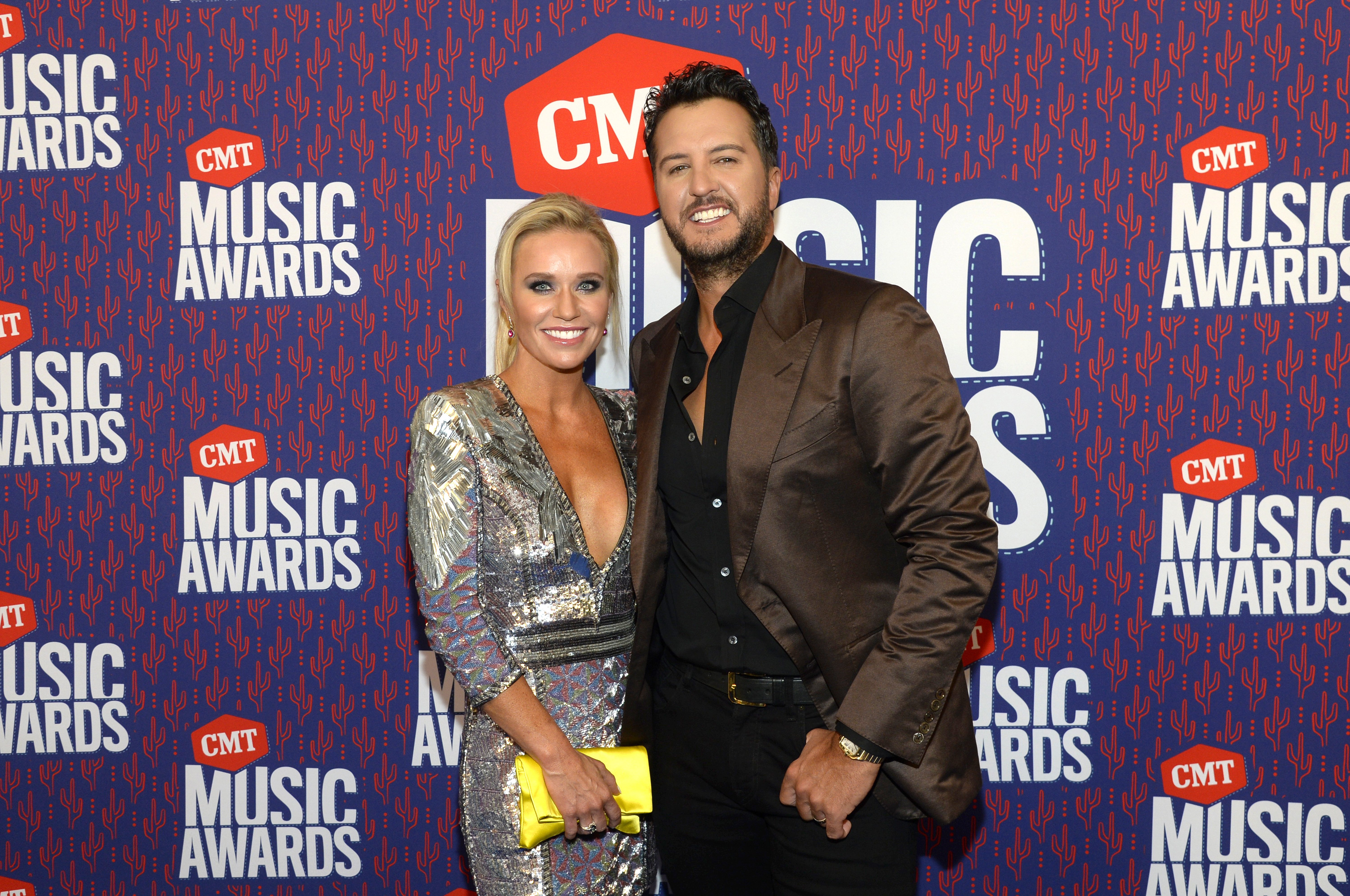 Luke Bryan and Caroline Boyer Bryan attend the 2019 CMT Music Award at Bridgestone Arena on June 5, 2019, in Nashville, Tennessee. | Source: Getty Images