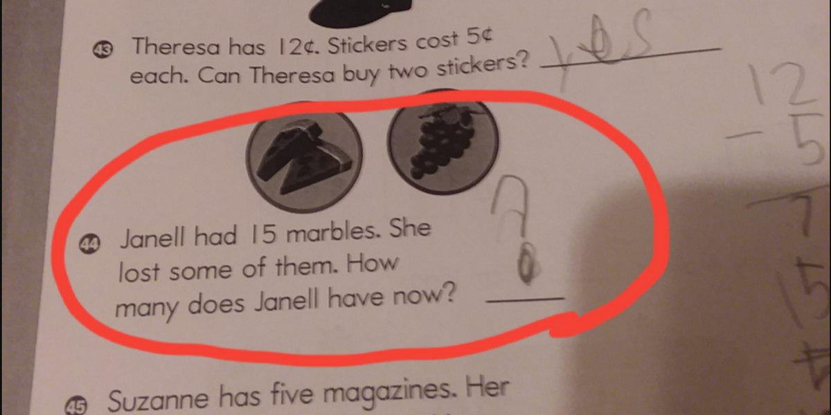 This 8-year-old’s math homework is so difficult that the internet can’t find an answer.